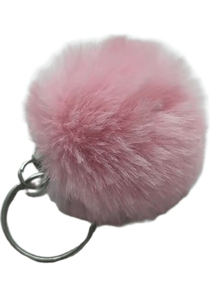 4cm 8cm Kaık Tavşan Kürk Top Anahtarlık Sevimli Şeker Renkleri Ponpon Yapay Tavşan Kürk Anahtarlık Kadın Araba Çantası Anahtarlık (Yurt Dışından)