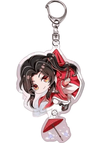 Anime Tian Guan Ci Fu Anahtarlık Akrilik Xie Lian Hua Cheng Figür Anahtarlık Anahtarlık Renk: Stil 2 / Boyut: 6 cm (Yurt Dışından)