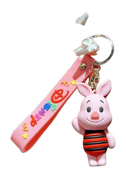 Karikatür Disney Sevimli Pooh Ayı Piglet Eeyore Anahtarlık Araba Bebek Çanta Çocuklar Için Güzel Anahtarlık Hediye Arkadaşlar Aksesuarlar Anahtar Tutucu Renk: QKC0312 (Yurt Dışından)