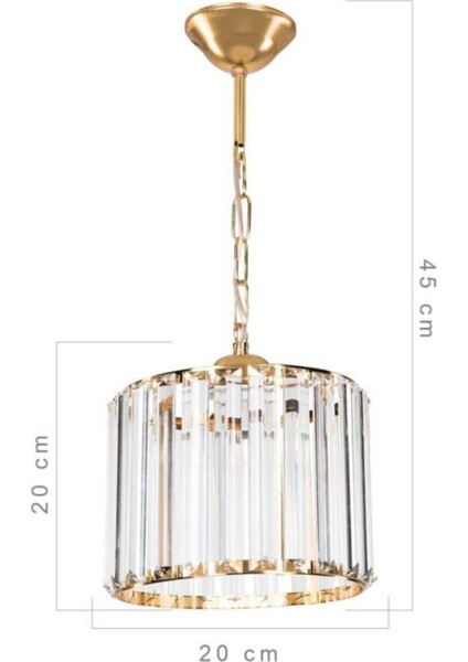 Asrın Kristal Taşlı Lux Gold Yemek Odası Oturma Odası Salon Mutfak Yatak Odası Avize fırsatları