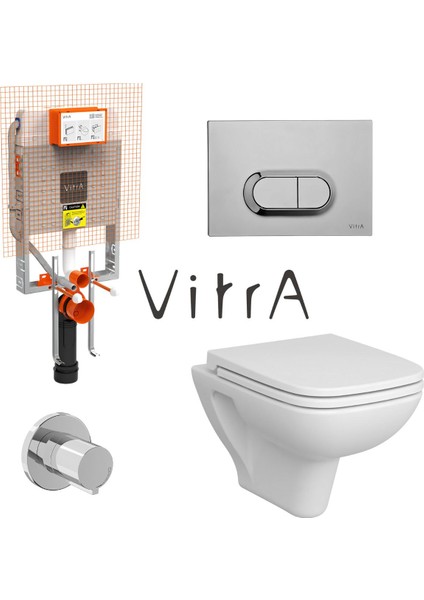 S20 Asma Klozet 5505L003-0868, Vitra Gömme Rezervuar Set 768-1851