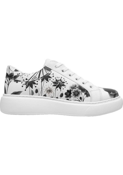 Kadın Vegan Deri Beyaz Sneakers - Fluffy Tasarım fırsatları