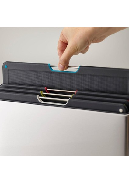 Jj Folio Standlı Kesme Tahtası 4 Lü Çelik Gri -60170 1 Adet