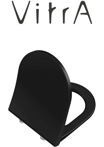 S60 Mat Siyah Smoot Flush Asma Klozet, Vitra Mat Siyah Gömme Rezervuar Set 768-1851