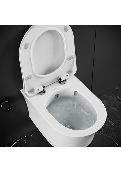 Nora Vortex Beyaz Asma Klozet NO323, Creavit Nora Duck Duroplast Yavaş Kapak fiyatları