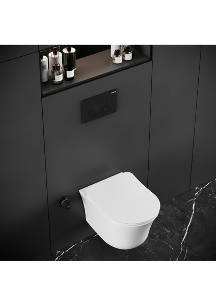 Nora Vortex Beyaz Asma Klozet NO323, Creavit Nora Duck Duroplast Yavaş Kapak modelleri