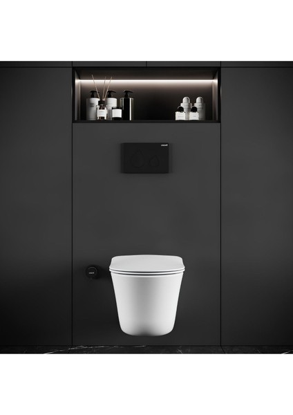 Nora Vortex Beyaz Asma Klozet NO323, Creavit Nora Duck Duroplast Yavaş Kapak fırsatları