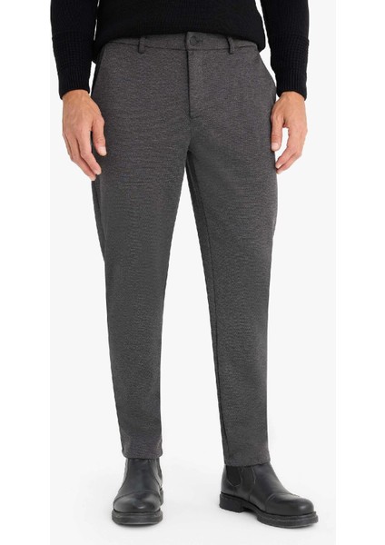 Jogger Düz Paça Her Yöne Esneyen Yazlık Kumaş Pantolon T6317AZ25SP