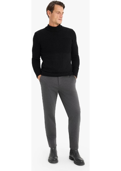 Jogger Düz Paça Her Yöne Esneyen Yazlık Kumaş Pantolon T6317AZ25SP