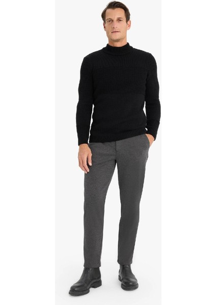 Jogger Düz Paça Her Yöne Esneyen Yazlık Kumaş Pantolon T6317AZ25SP