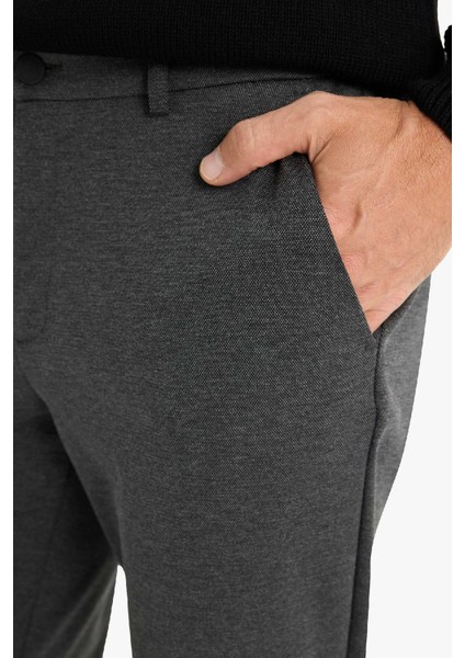Jogger Düz Paça Her Yöne Esneyen Yazlık Kumaş Pantolon T6317AZ25SP
