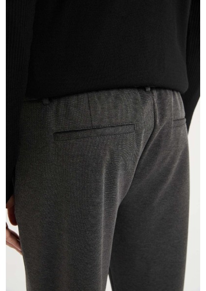 Jogger Düz Paça Her Yöne Esneyen Yazlık Kumaş Pantolon T6317AZ25SP