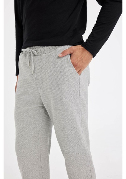 Eşofman Altı Slim Fit Dar Kesim Beli Bağcıklı Cepli Düz Paça D6092AX24AU