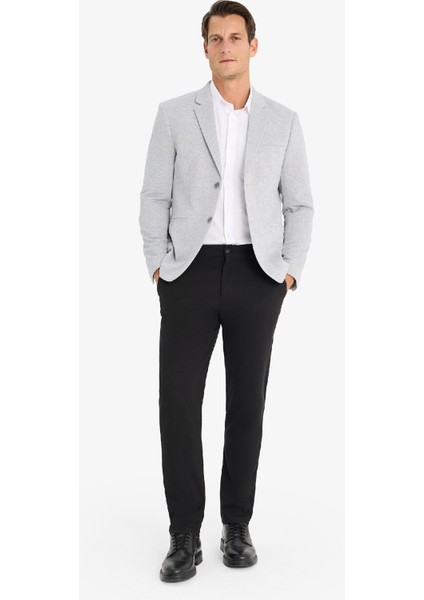 Slim Fit Dar Kesim Astarlı Düğmeli Blazer Ceket N0503AZ25SP