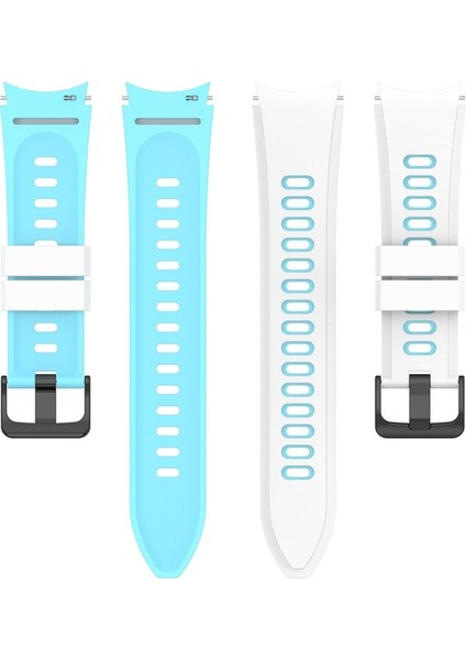 Silikon Kayış Samsung Galaxy Watch4 Için Clic 42MM / 46MM Samsung Galaxy Watch4 Clic Için 42MM / 46MM Beyaz Gök Mavisi (Yurt Dışından) modelleri