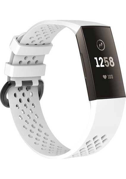 Fıt Charge 3 Beyaz Için Kare Delikli Spor Bilek Kayışı (Yurt Dışından) fiyatları