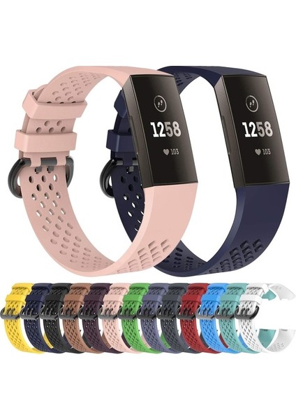 Fıt Charge 3 Beyaz Için Kare Delikli Spor Bilek Kayışı (Yurt Dışından) modelleri