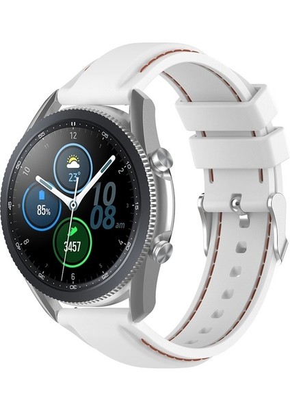 Samsung Galaxy Watch 3 45MM / Gear S3 Kahverengi Için 22MM Kordonlu Saat (Yurt Dışından)