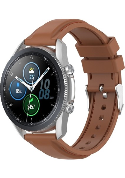 Samsung Galaxy Watch 3 45MM / Gear S3 Kahverengi Için 22MM Kordonlu Saat (Yurt Dışından) fiyatları