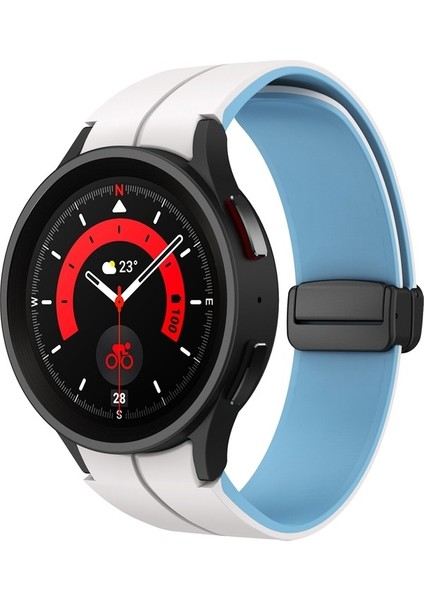 Samsung Galaxy Watch 6/6 Klasik Pembe+Gül Whisper Için Silikon Watch Band (Yurt Dışından)