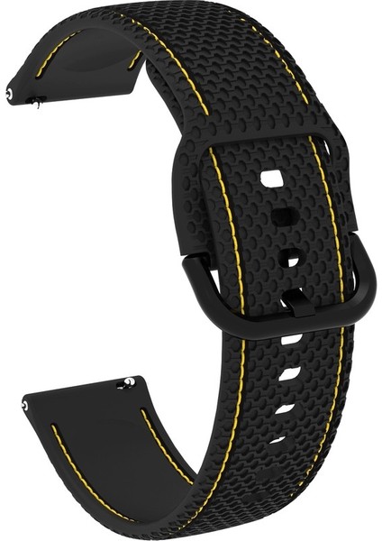 Samsung Galaxy Watch5 40MM/44MM / Watch5 Pro Siyah+Sarı Çizgi Için Watch Band (Yurt Dışından) modelleri
