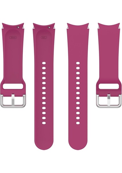 Samung Galaxy Watch4 40MM / 44MM Şarap Kırmızısı Için Silikon Kordonlu Saat (Yurt Dışından) fiyatları