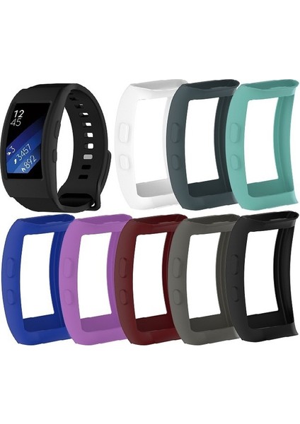 For Galaxy Gear Fit2 / Fit2 Pro R360 Watch Protective Case Dark Red (Yurt Dışından)