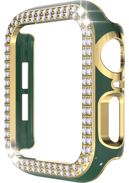 Çift Sıra Iki-Renkli Elmalı Pc Apple Watch Uyumlu Serisi 6 Se 5 4 44MM Lacivert + Rose Gold Için (Yurt Dışından)