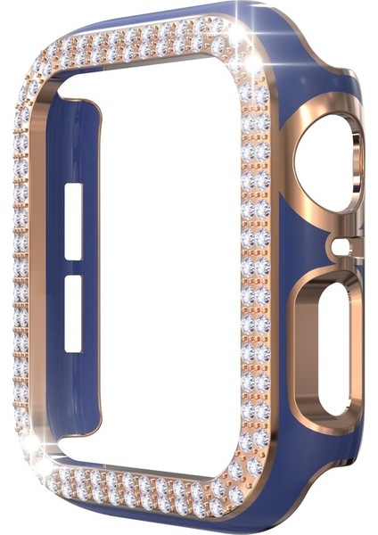 Çift Sıra Iki-Renkli Elmalı Pc Apple Watch Uyumlu Serisi 6 Se 5 4 44MM Lacivert + Rose Gold Için (Yurt Dışından) indirimleri