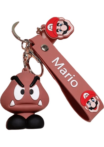 Süper Bros Anahtarlık Pvc Aksiyon Figürleri Oyuncaklar Luigi Koopa Troopa Kurbağa Goomba Süper Mario Figurarts Anahtar Kolye Bebekler Hediyeler Renk:4 (Yurt Dışından)