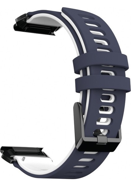 Garmin Fenix ​​6 Kırmızı Siyah Için Silikon Kayış (Yurt Dışından)