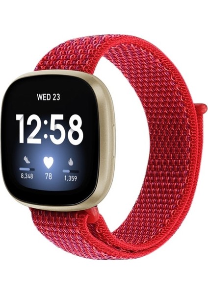 Fit Versa 3 Naylon Kordonlu Saat Göl Mavisi Için (Yurt Dışından)