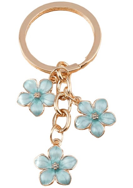 Sevimli Emaye Anahtarlık Renkli Sakura Çiçek Anahtarlık Kadınlar Için Tatlı Anahtar Zincirleri Kızlar Çanta Aksesuarları Dıy Takı Hediyeler (Yurt Dışından)