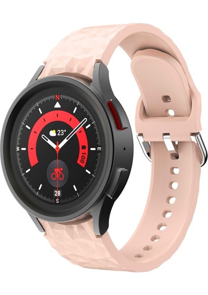 Samsung Galaxy Watch 5 / Watch 5 Pro Pembe Için Silikon Watch Band (Yurt Dışından)