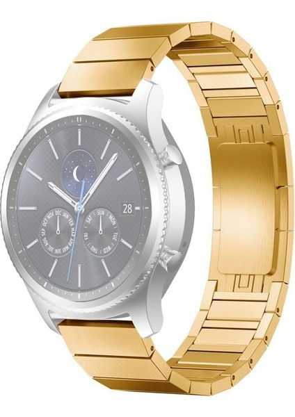 22 mm Huawei Gt Runner Saat One-Boncuk Çelik Kordonlu Saat Siyah Saat (Yurt Dışından)