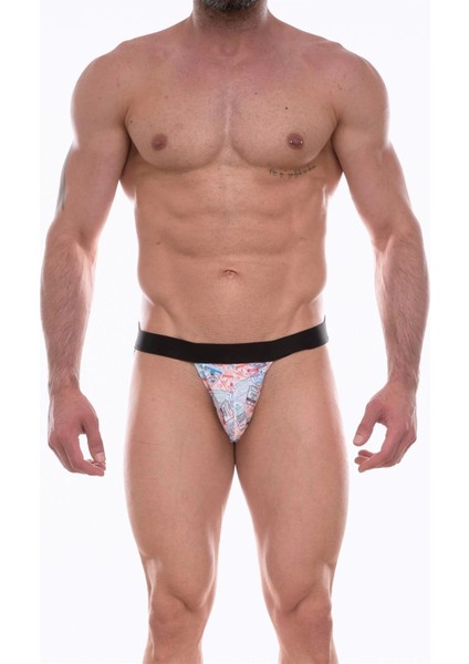 Erkek Desenli Jockstrap Çamaşır