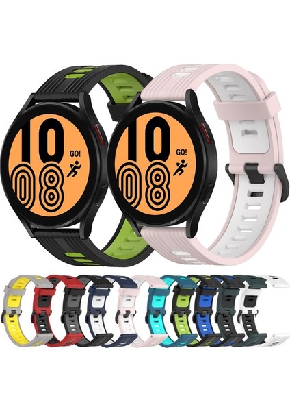 Samsung Galaxy Watch 4 44MM Kırmızı+Siyah Için Silikon Watch Band (Yurt Dışından) indirimleri