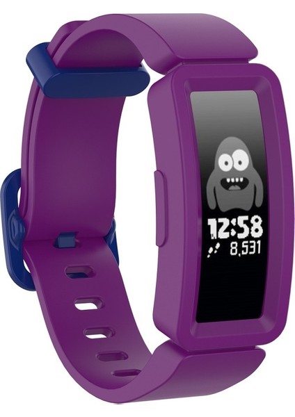 Fit Inspire Hr / Ace 2 Silikon Akıllı Saat Watch Band Mor + Mavi Toka Için (Yurt Dışından) fiyatları