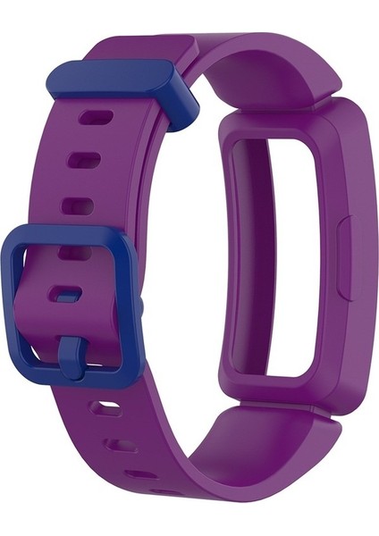 Fit Inspire Hr / Ace 2 Silikon Akıllı Saat Watch Band Mor + Mavi Toka Için (Yurt Dışından) modelleri