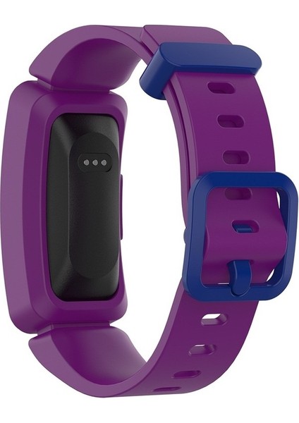 Fit Inspire Hr / Ace 2 Silikon Akıllı Saat Watch Band Mor + Mavi Toka Için (Yurt Dışından) fırsatları
