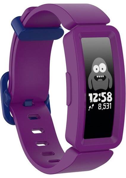 Fit Inspire Hr / Ace 2 Silikon Akıllı Saat Watch Band Mor + Mavi Toka Için (Yurt Dışından) indirimleri