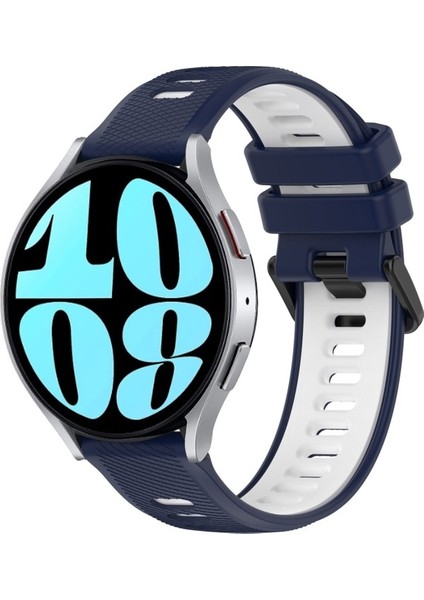 Samsung Galaxy Watch 6 40MM Siyah+Gri Için 20MM Silikon Kayış (Yurt Dışından)