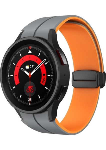 Samsung Galaxy Watch 6/6 Klasik Pembe+Gül Whisper Için Silikon Watch Band (Yurt Dışından)