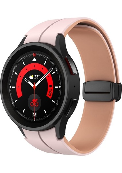 Samsung Galaxy Watch 6/6 Klasik Pembe+Gül Whisper Için Silikon Watch Band (Yurt Dışından)