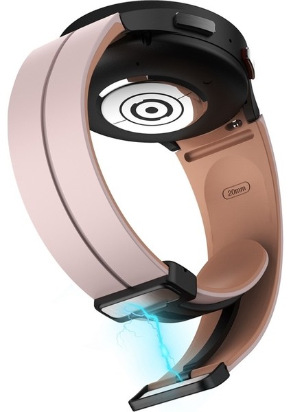 Samsung Galaxy Watch 6/6 Klasik Pembe+Gül Whisper Için Silikon Watch Band (Yurt Dışından)