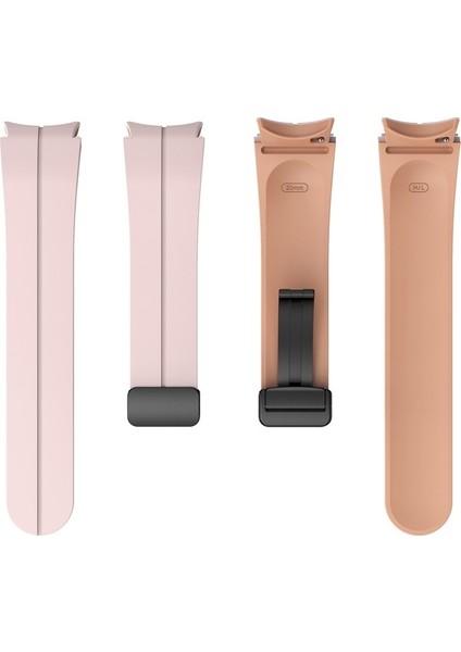 Samsung Galaxy Watch 6/6 Klasik Pembe+Gül Whisper Için Silikon Watch Band (Yurt Dışından)