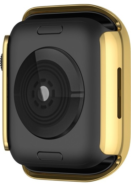 Apple Watch Uyumlu S Için Pc Tek Sıra Elmas Kılıf 7 41 mm Altın (Yurt Dışından)