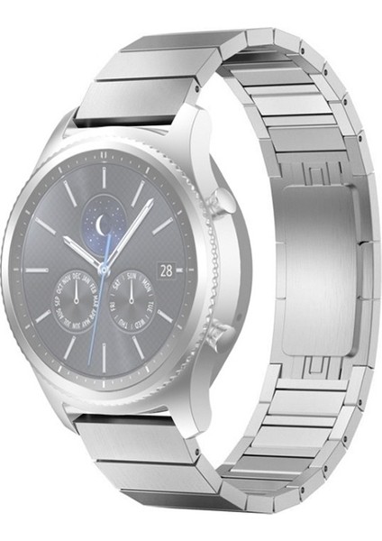 22 mm Huawei Gt Runner Saat One-Boncuk Çelik Kordonlu Saat Siyah Saat (Yurt Dışından)