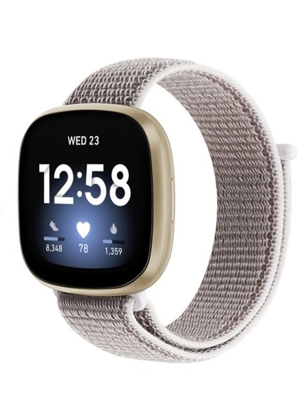 Fit Versa 3 Naylon Kordonlu Saat Göl Mavisi Için (Yurt Dışından)
