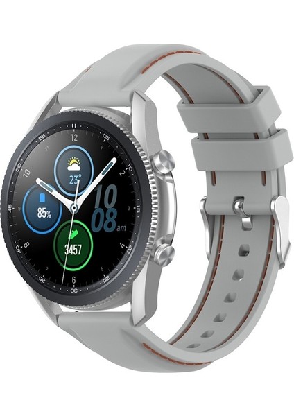 Samsung Galaxy Watch 3 45MM / Gear S3 Kahverengi Için 22MM Kordonlu Saat (Yurt Dışından)